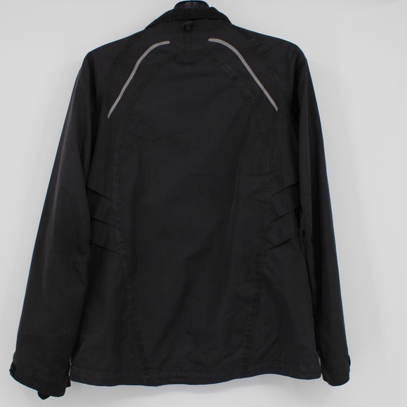 FALKE Womens Black Running Jacket Reflectors Ergonomic Sport System M - Picture 4 of 12